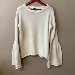Miss Me knitted bell sweater